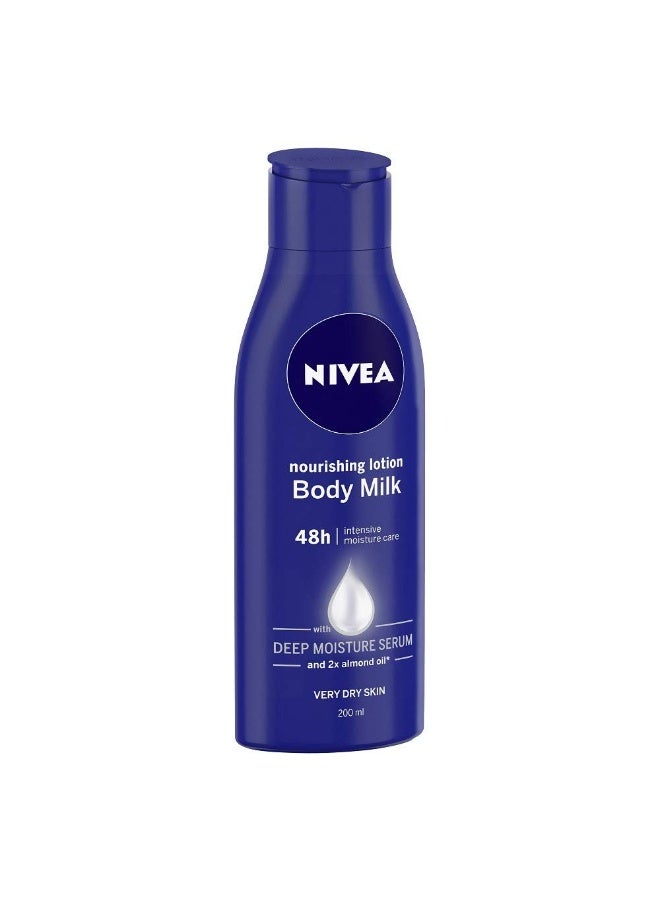 Nivea Nourishing Lotion Body Milk, 200ml (Pack of 3), Dry Skin - Image 4